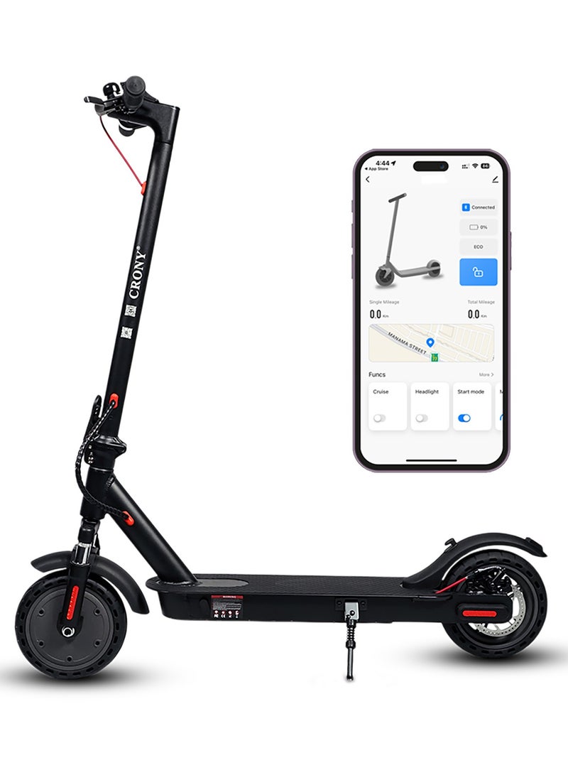 كروني سكوتر كهربائي M365 عالي السرعة بمحرك 250 واط، سرعة 25-45 كم/ساعة، بطارية 36 فولت/7.8 أمبير/ساعة، مدى 10-25 كم، نظام تعليق أمامي، فرامل قرصية خلفية، هيكل من سبائك الألومنيوم، أقصى حمولة 100 كجم، مصباح أمامي LED، اتصال بالتطبيق، سكوتر كهربائي قابل للطي والحمل للبالغين والأطفال، سكوتر كهربائي للتنقل والترفيه، سكوتر كهربائي طويل المدى سهل الطي، لوح تزلج خفيف الوزن وعالي الأداء للتنقل. - Image 1